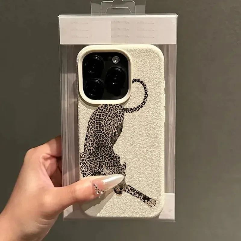 Panther Leopard Animal Print Design Phone Case For iPhone 17 16 15 14 Plus 13 12 11 Pro MAX 17 Air Soft Sililcone Phone Cover