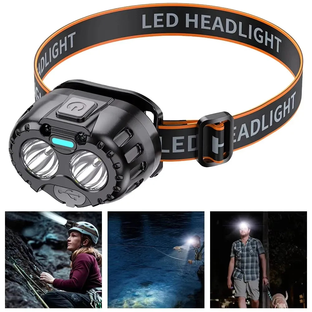 Motion Sensor Rechargeable Headlamp