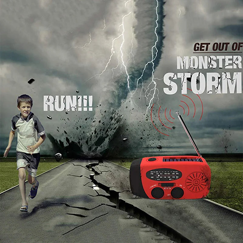 Hand Crank Emergency Radio & Flashlight