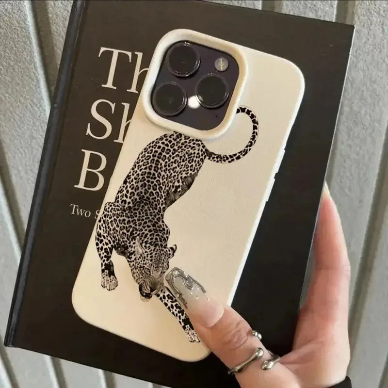 Panther Leopard Animal Print Design Phone Case For iPhone 17 16 15 14 Plus 13 12 11 Pro MAX 17 Air Soft Sililcone Phone Cover