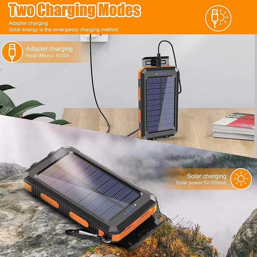 Solar Power Bank 80000mAh