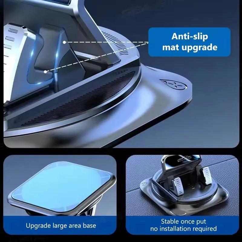 Anti-Slip Car Phone Mount – 360° Dashboard Holder