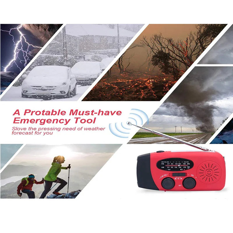 Hand Crank Emergency Radio & Flashlight