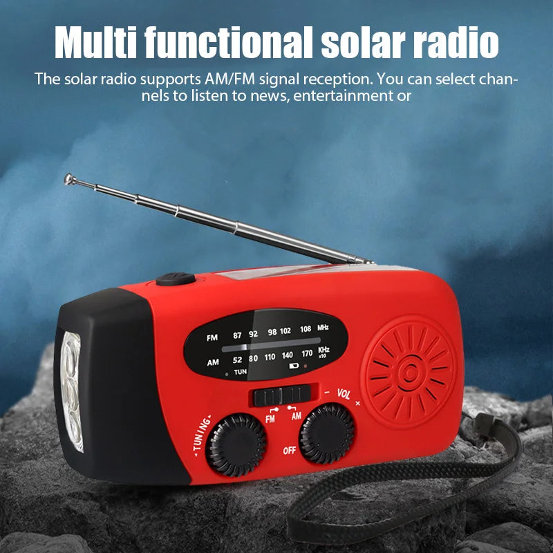Hand Crank Emergency Radio & Flashlight