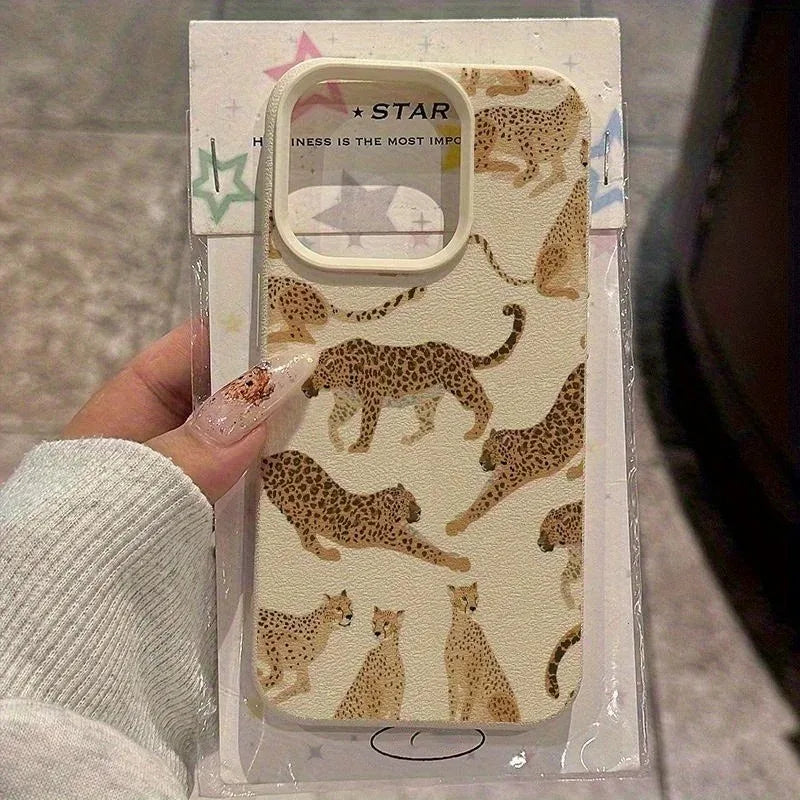 Panther Leopard Animal Print Design Phone Case For iPhone 17 16 15 14 Plus 13 12 11 Pro MAX 17 Air Soft Sililcone Phone Cover