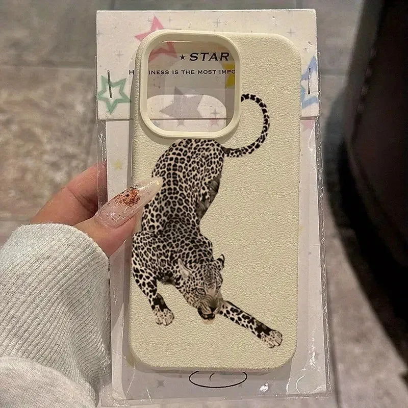 Panther Leopard Animal Print Design Phone Case For iPhone 17 16 15 14 Plus 13 12 11 Pro MAX 17 Air Soft Sililcone Phone Cover