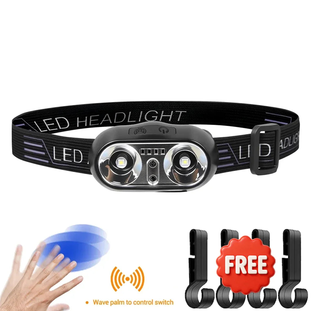 Motion Sensor Rechargeable Headlamp