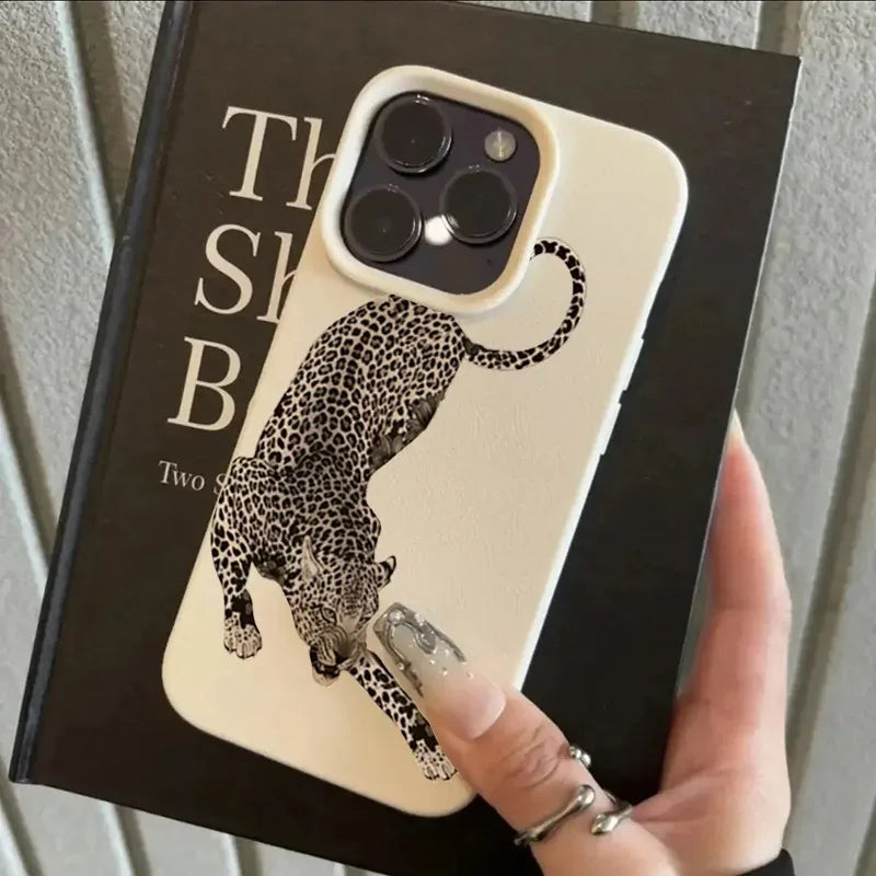 Panther Leopard Animal Print Design Phone Case For iPhone 17 16 15 14 Plus 13 12 11 Pro MAX 17 Air Soft Sililcone Phone Cover